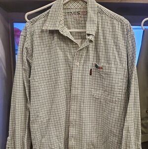 Cinch Men's Flame-Resistant Plaid Shirt - Black and White